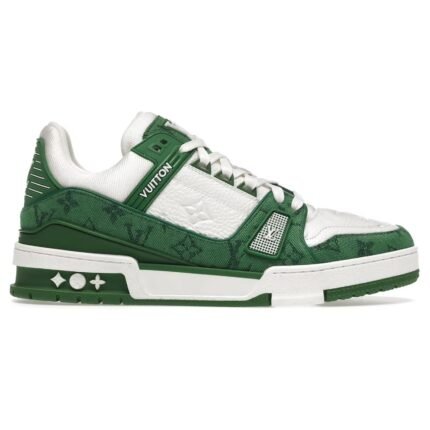 LOUIS VUITTON LV TRAINER MONOGRAM DENIM green