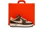 Louis Vuitton x Nike Air Force 1 Low 'Monogram Brown Damier Azur - Image 3